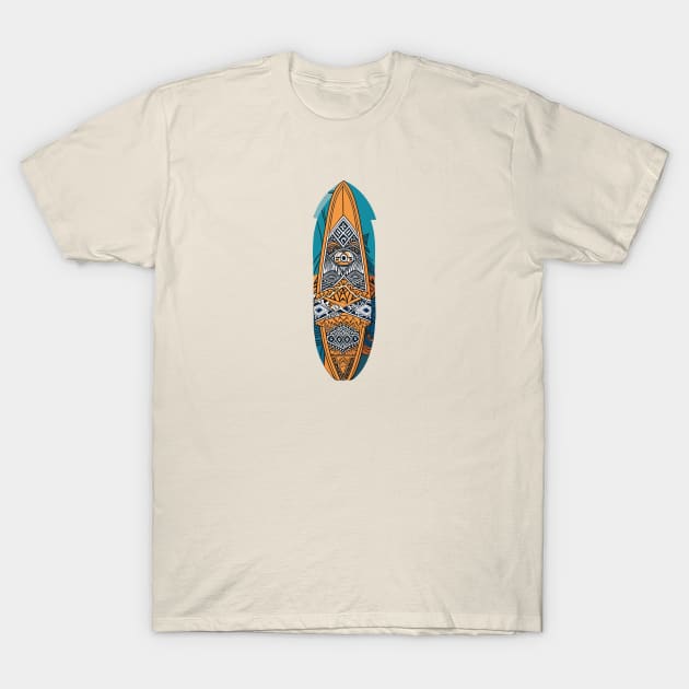 surfboard art, surfing surfer vibes, v7 T-Shirt by H2Ovib3s